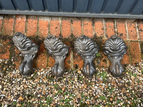 Set four antique cast - set,