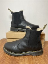 Dr. Martens Docs 2976 Leonore Black Burnish Leather Chelsea Boots UK 7 EU 41