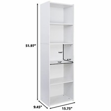 5 Tier Bookcase Bookshelf
