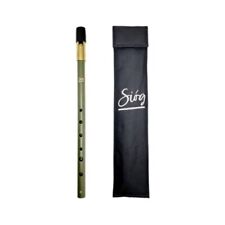 Whistle D with Padded Pouch, Siog Tuneable Brass Body Irish Whistle