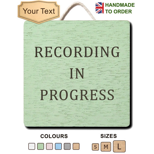 Recording progress sign - recording,