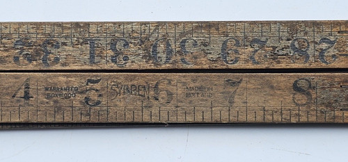 Vintage folding ruler 1960s