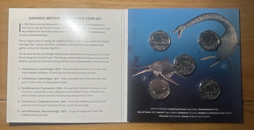 Isle man 50p coin - isle, set