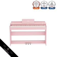 IKTMI 88-Key Hammer-Action Digital Piano Wooden Piano with 3 Pedals Upright