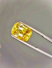 Natural Unheated Yellow Sapphire – 3.13 Carats | Cushion Rectangular | Sri Lanka