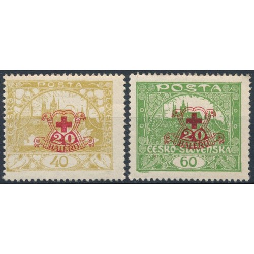 Red cross optd 40h 60h - cross, &