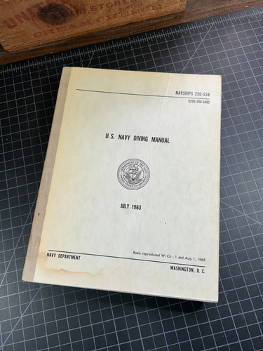 1963 navy diving manual - u.s.,