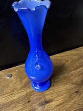 VTG Blue Art Glass 8 Italian