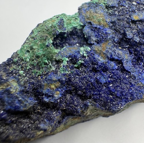 Azurite with malachite - azurite, –
