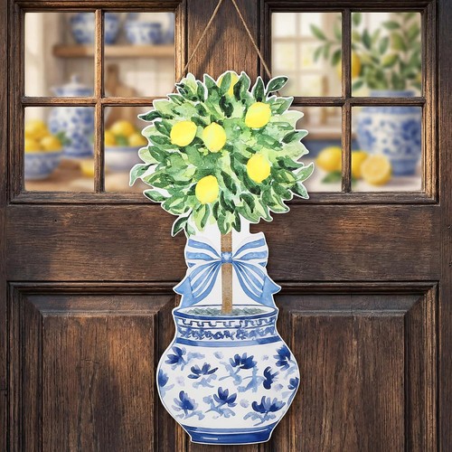 Chinoiserie lemon tree - tree, door