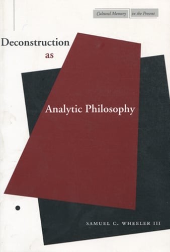 Deconstruction analytic - deconstruction,