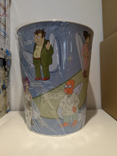 Rix futurama tin trash can - tin, bin