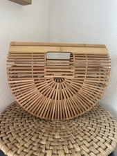 Bamboo Wood Stat Handbag Half