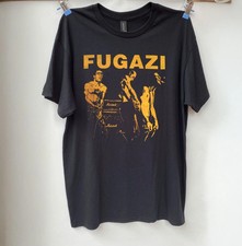 Fugazi Punk Band Retro Style Black T-shirt Size S-5XL