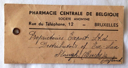 Belgium 1946 central pharmacy - belgium,
