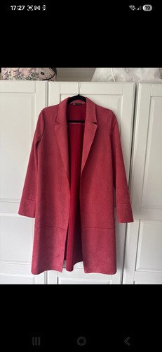 Womens zara long suede jacket - womens,