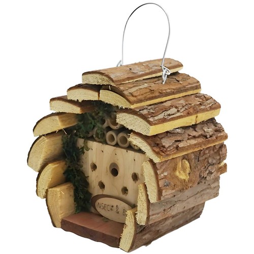 Wooden bee hotel - bee, house