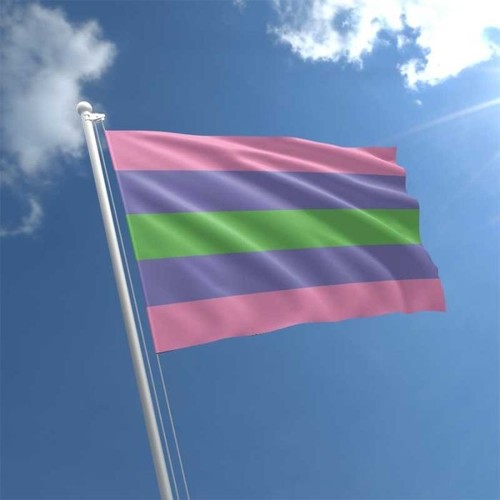 Trigender 5ftx3ft pride flag - trigender,