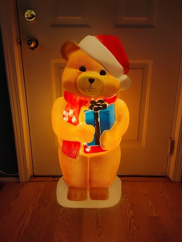 Vintage christmas bear blow - vintage,