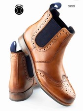 Mens leather chelsea dealer - leather,