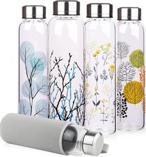 1 Litre Glass Water Bottle 1L