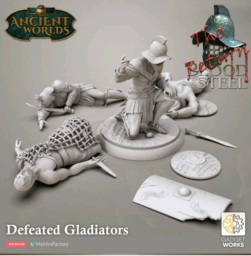 28mm defeated roman gladiator - 28mm,