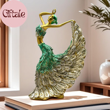 Elegant Peacock Art Figurine