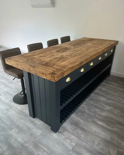Butcher block kitchen island - block,