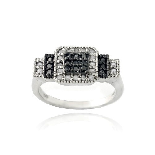 3ct black white diamond - &,