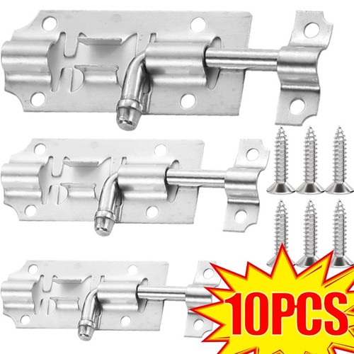 10x stainless steel door bolt - stainless,