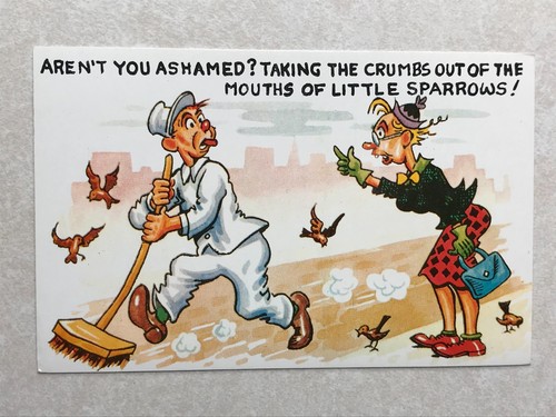 P974 vintage postcard aren - vintage, aren't