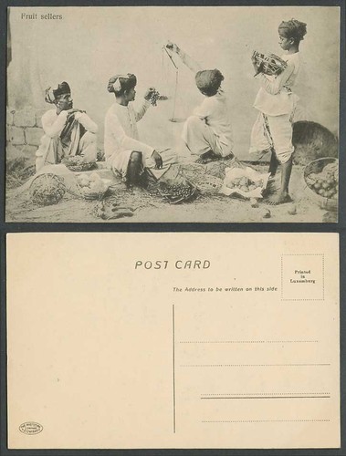 India old postcard native - india,
