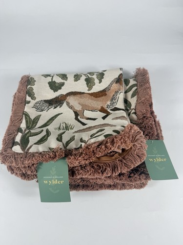 Fox and deer cushion - fox,