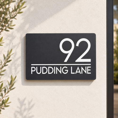 House number plaques - house,