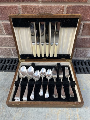 Antique silver plated cutlery - silver,