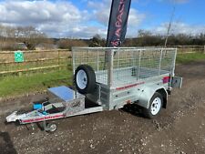 Ex Demo 7x4 Trailer with Spare wheel & Alloy Toolbox 750kg GVW-photo use APACHE
