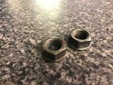 Ducati 750SS 900SS 91 - 98 carbed bike rear wheel spindle end nuts pair set