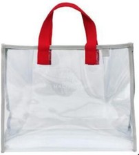 Women Clear Transparent Shoulder Bag Jelly Candy Summer Beach Tote Handbag