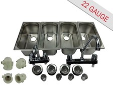 4 Compartment Concession Sink