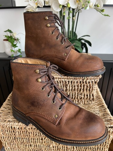 Vintage camel boots - boots, brown