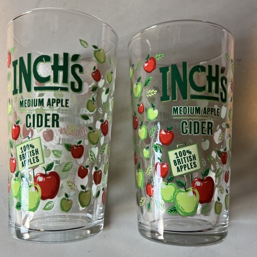 Inch cider pint glasses - 2x,