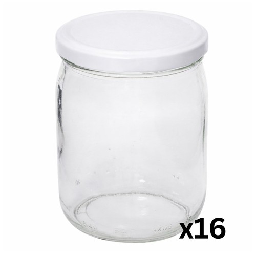 Glass jars 540ml with lid - glass,