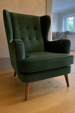 Velvet wingback occasional - velvet,