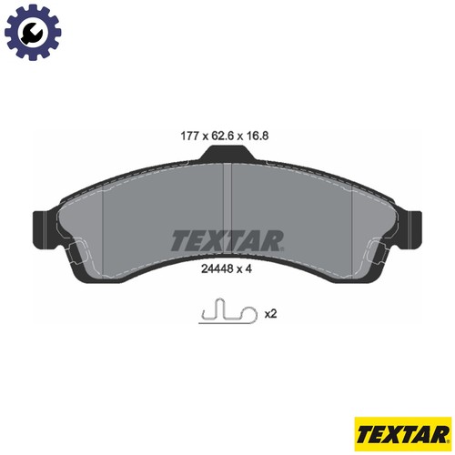 Brake pad set - set, disc