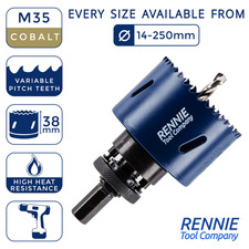 Cobalt Bi-Metal Hole Saw Set HSS Cutter Bit With Arbor + Pilot Drill Holesaw