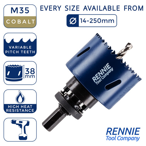 Cobalt metal holesaw set - bi-metal,