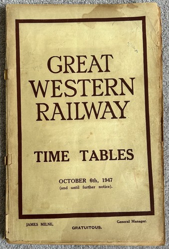 Great western railway time - western,