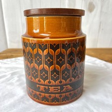 Vintage Hornsea Pottery Heirloom Tea Canister. Medium New Seal 1970s