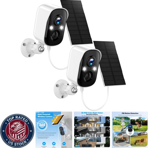 Wireless solar powered - 2k, solar-powered