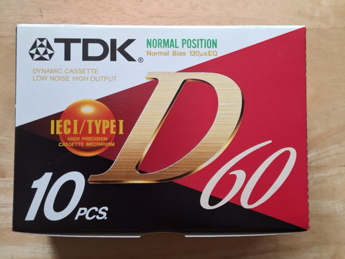 Tdk d60 minutes - 10,
